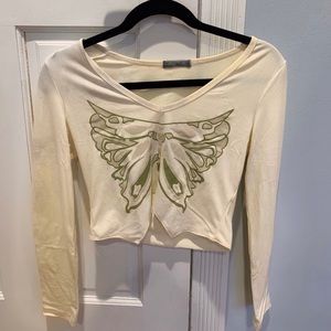 Butterfly long sleeve shirt